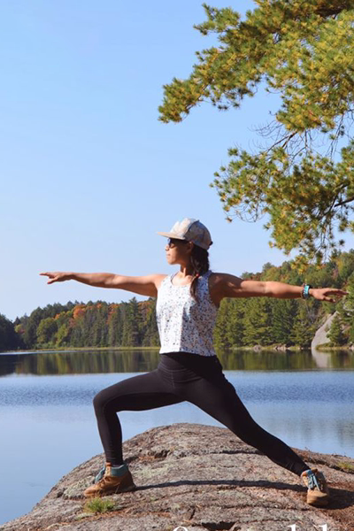 Woman doing yoga
